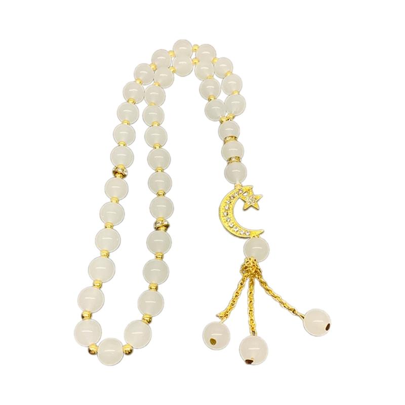 Glass Bead Bracelets Cross Pendants Rosary Bracelets Christian Hand Chain Jewelry for Baptisms Christening Prayer Gift