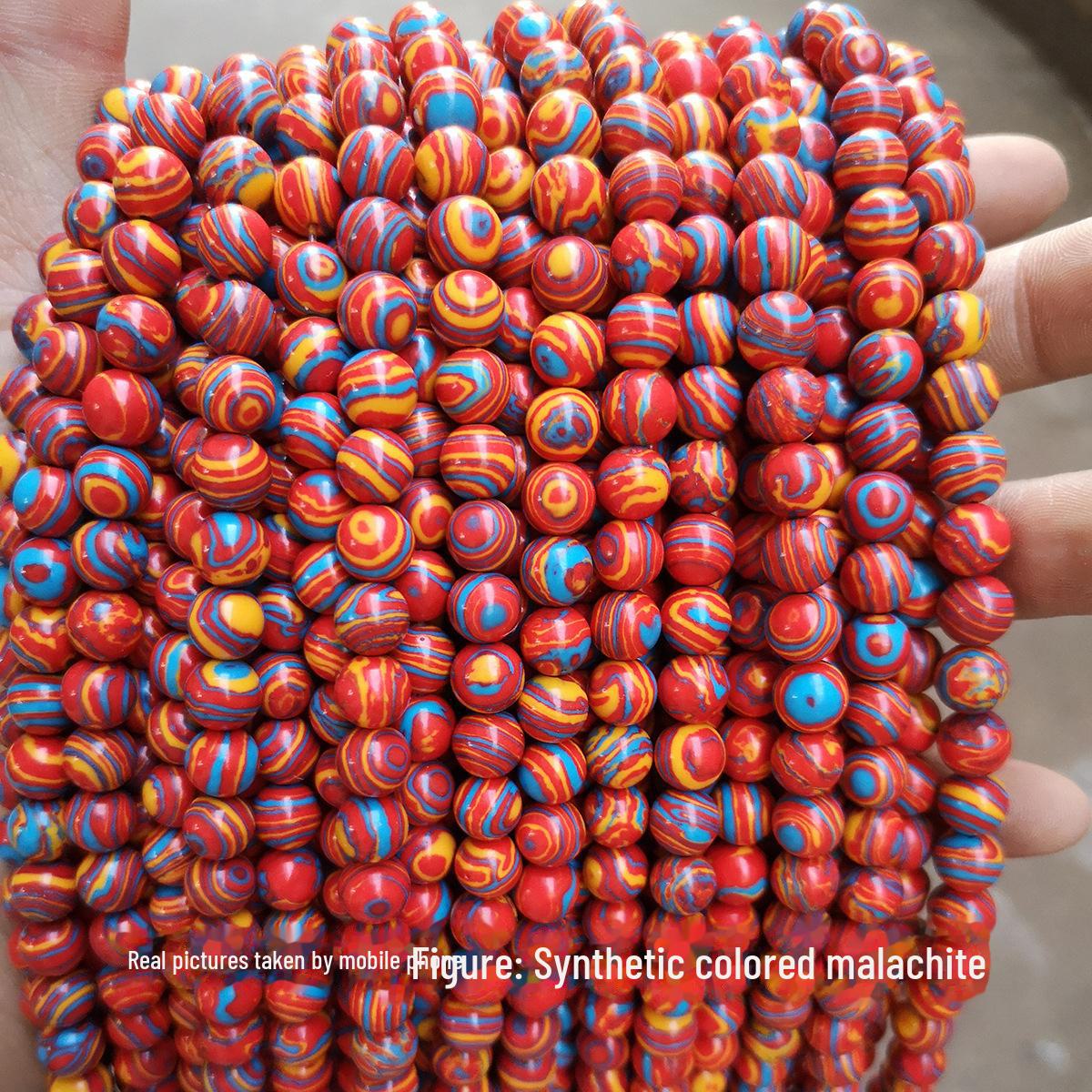 

Красочные синтетические бусины из малахита для самостоятельного изготовления ювелирных изделий 8mm/approx. 47 beads