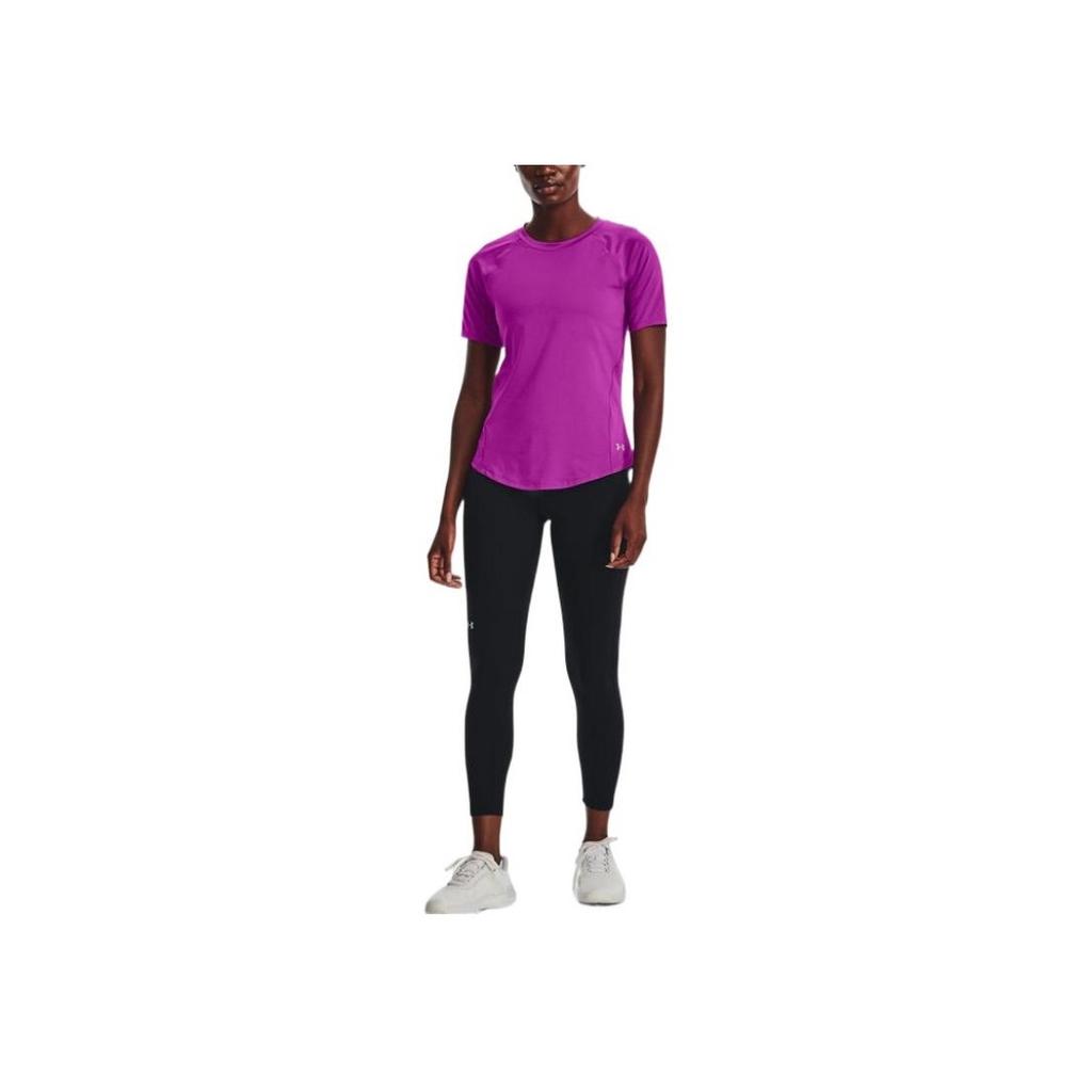 Under Armour FW22 Solid Color Fitted Three-Quarter Tights Women Bottoms Black 1373932-001