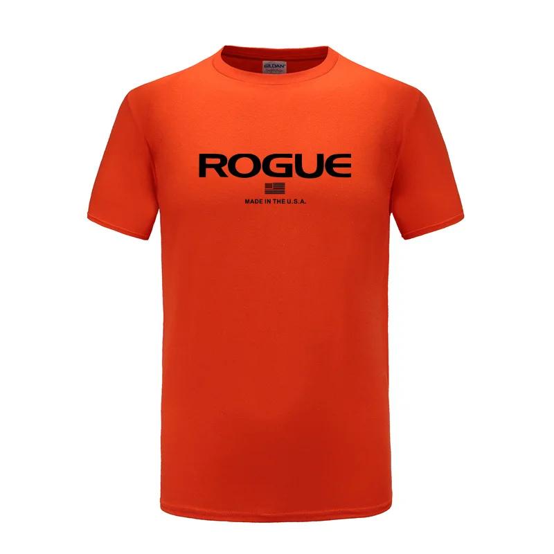 Rogue Fitness Custom Print T-Shirt for Casual Crew Neck Short-Sleeve Fashion Summer T-Shirts Tops Regular and Oversize Te