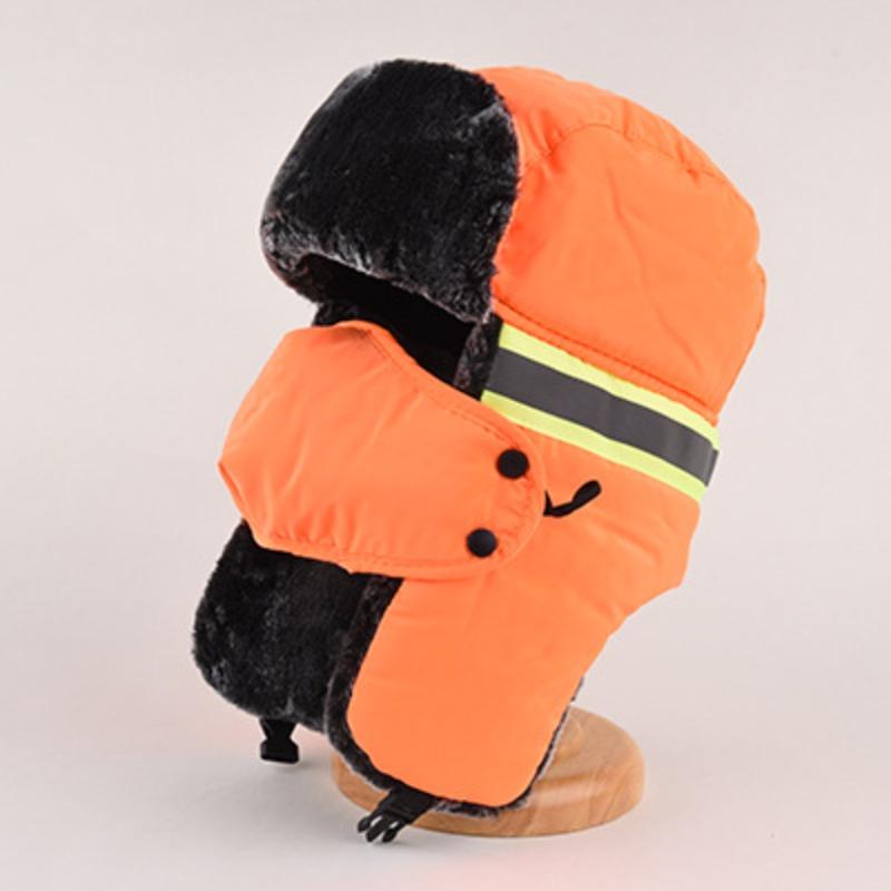 

Зимняя велосипедная защитная от холода кепка Lei Feng для мужчин, теплая хлопковая кепка для детей, ветрозащитная утолщенная маска для электромобиля, светоотражающая кепка One Size оранжевый