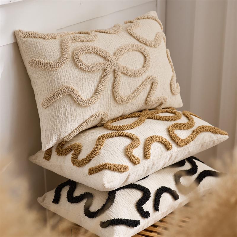 Geometry Stripe Throw Pillow Cover 30x50/45x45CM Living Room Square Waist Cushion Cover Simple Decor Home Decorative Pillowcase