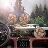 Three Head Car Fan USB Powered Cooling Fan for Truck SUV Home Office Auto Cooling Fan Vehicle Mounted Ventilation Fan