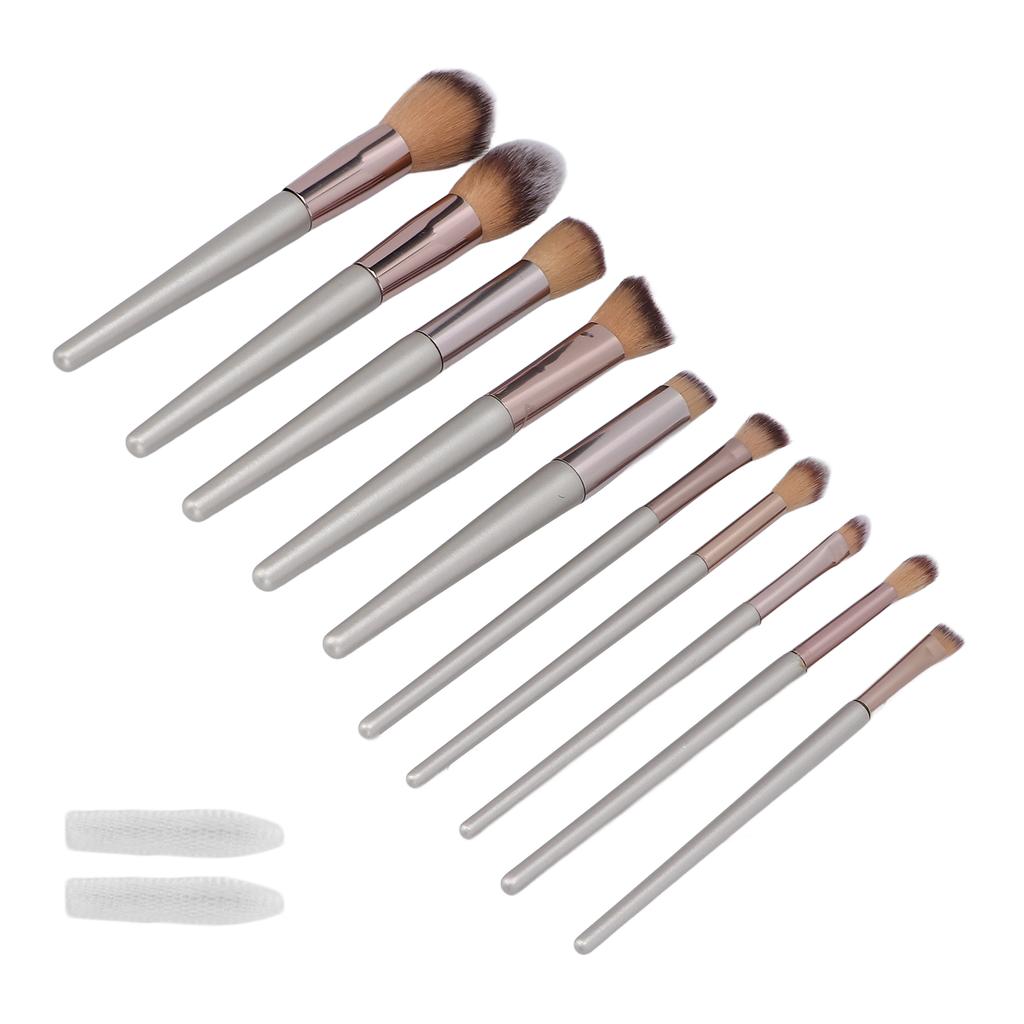 10pcs Makeup Brushes Set Professional Portable Eyeshadow Foundation Blush Brush Cosmetic Tool
