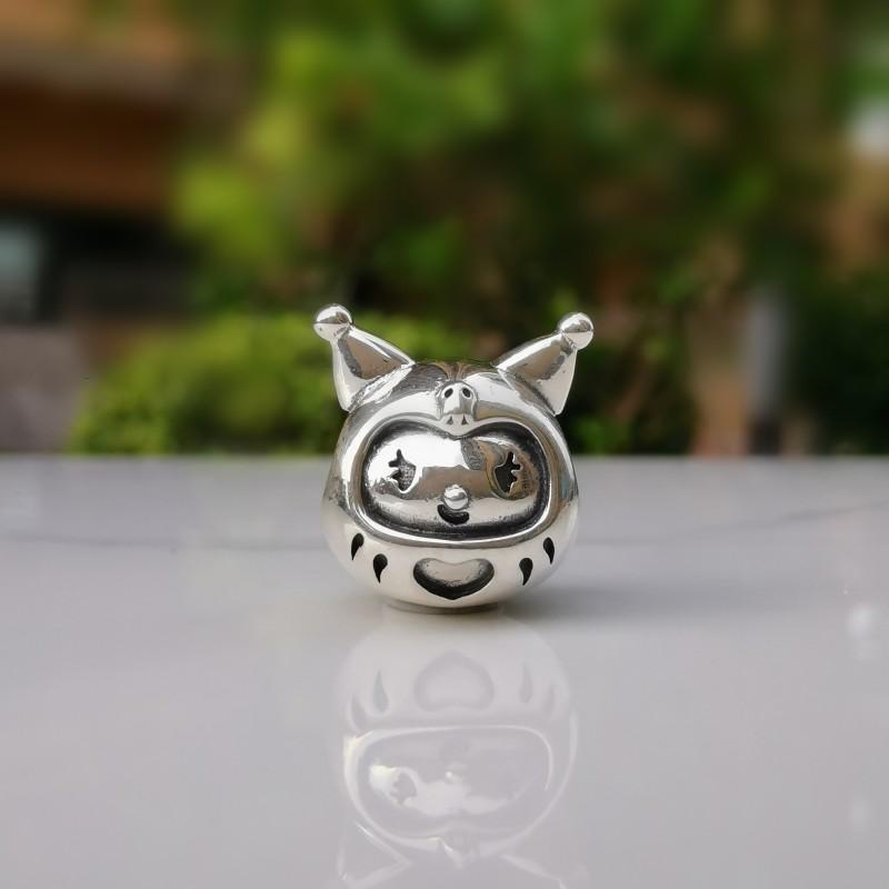 Copper Plated Cz Herocross Cartoon Rabbit Charm Family Mother Beads Stopper Fit Original European Bracelet Jewelry