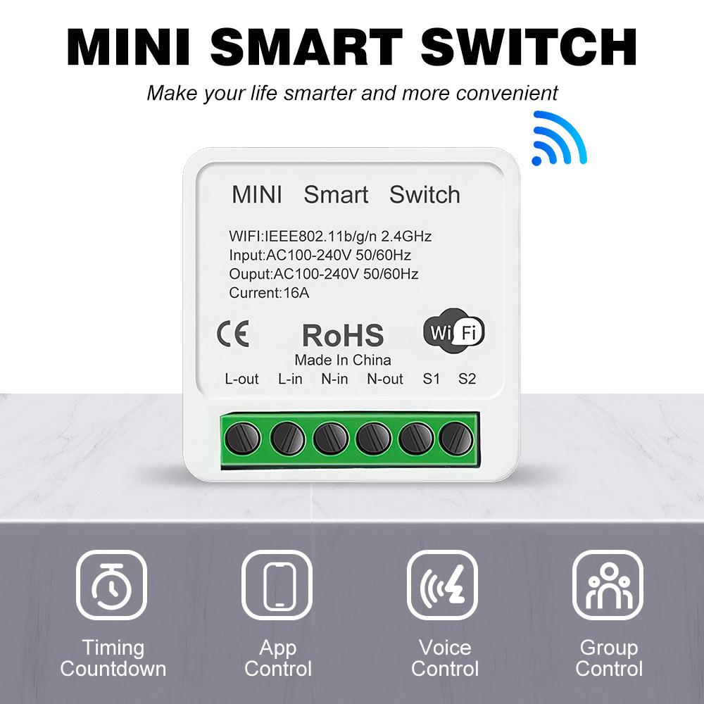 Graffiti Zigbee/WiFi Smart Multi-channel Switch: On-Off, Dry Contact, Curtain Control, Dimming, Metering Compatibility