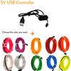 Flexible Neon Glow Car Light EL Wire LED Waterproof Rope DIY Car, Party, Room, Clothing Decoration, 1m, 2m, 3M, 4M, 5m