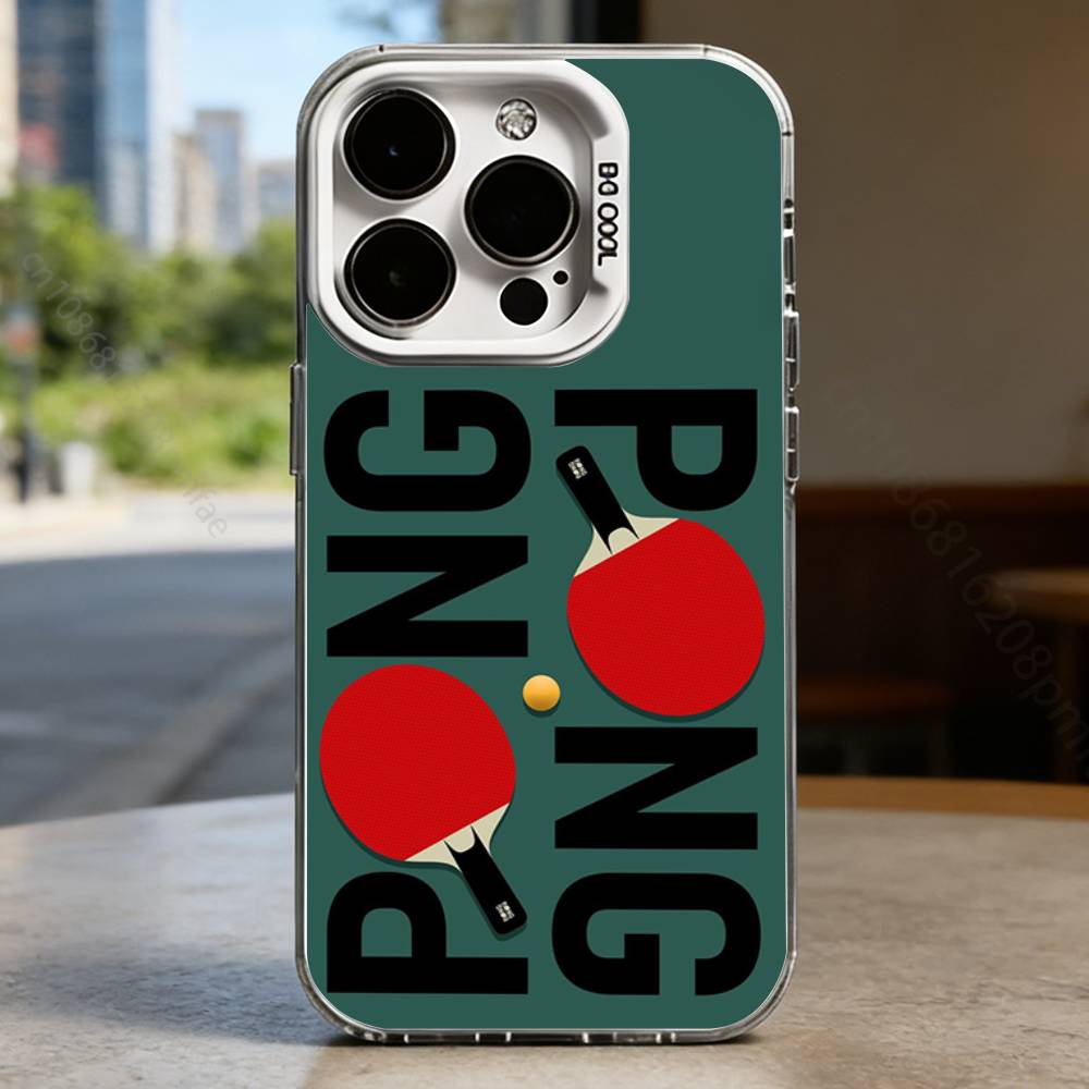 Sport Ping Pong Case for iPhone17 16 15 14 13 12 11 Pro Max Plus Air 16E X XR XS Max Hard Shockproof Bumper Cover