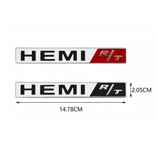 HEMI R/T letter badge logo is suitable for Dod-ge  with caliber JCUV standard modified parts logo sticker Grille universal decal
