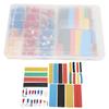 350pcs Cold Pressing Electrical Connectors Insulated Wire Crimp Terminals with 328pcs Heat Shrink Tubing for Electronics