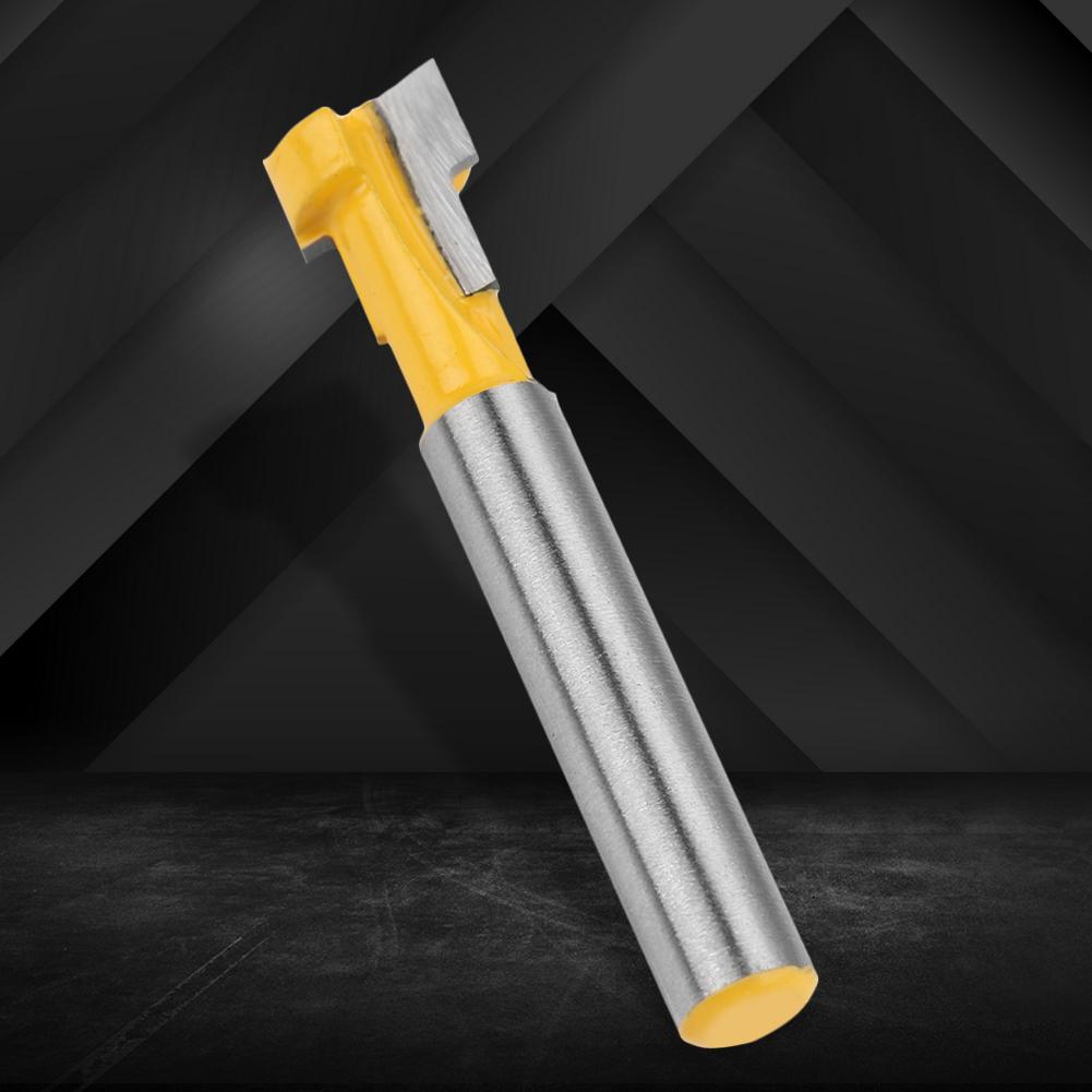 9,52 mm 38" T-Nutschlitz Schlüsselloch Fräser 14"" Schaft Holzbearbeitung Schlüssellochfräser