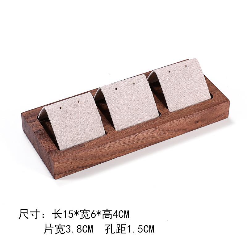 Walnut Jewelry Display Stand Combination Set Jewelry Display Ring Jewelry Look Pallet Necklace Display Model Stand