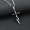 Anime Fate Stay Night Necklace Fate Zero Saber Emiya Cross Pendant Necklace For Women Men Accessories Manga Jewelry Gift