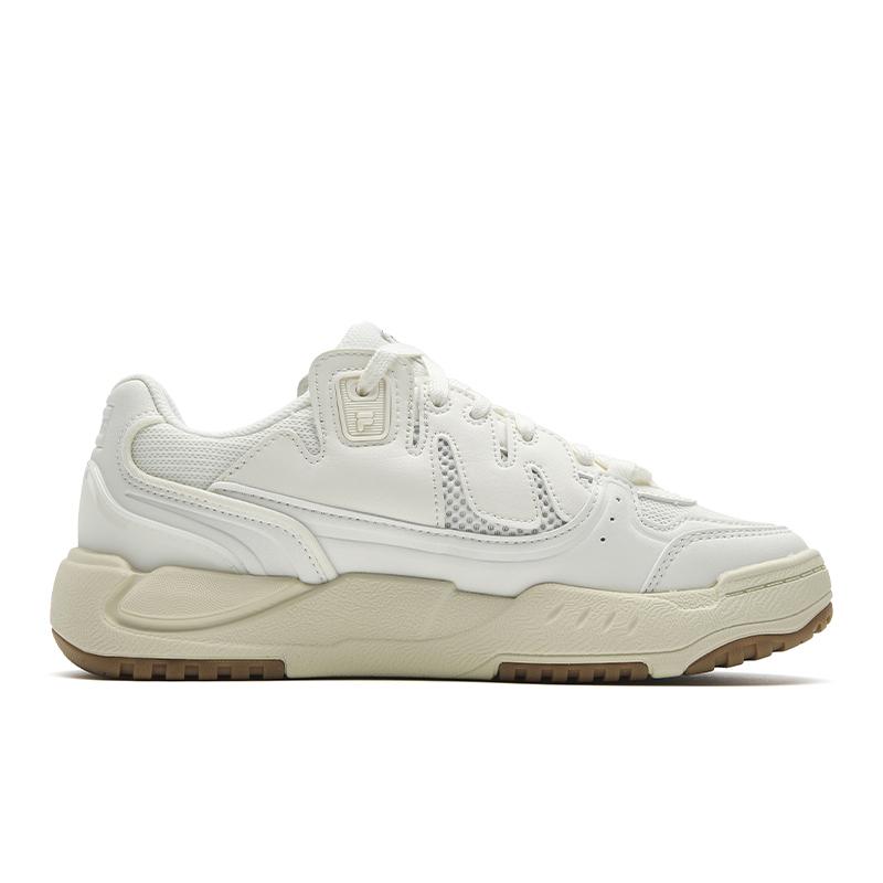 Fila COMP Skateboard Shoes Women's Low Top White Marshmallow/Bright Gray F12W633205FML