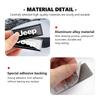 Car Trunk Body Sticker Aluminum Alloy Emblem Auto Stickers For Jeep Compass Renegade Cherokee Wrangler JK Patriot Liberty