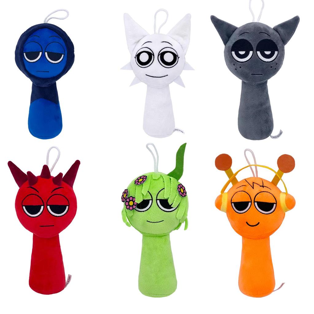 Sprunki Plush Toy Doll - Cartoon Pillow from Sprunki Game, Stuffed Animal for Kids, Birthday Gift 20-23cm