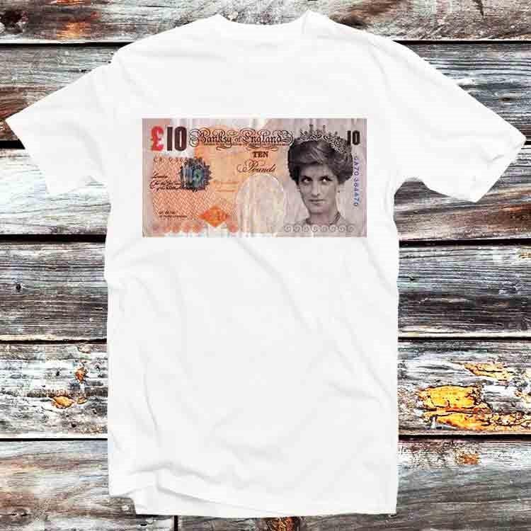 

Banksy Princess Diana £10 Note T Shirt B1220 2XL