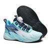 Children's Rotating Button Mesh Blue Sneakers Casual Sneakers Boys Running Shoes Student Dad Shoes One Piece 2025