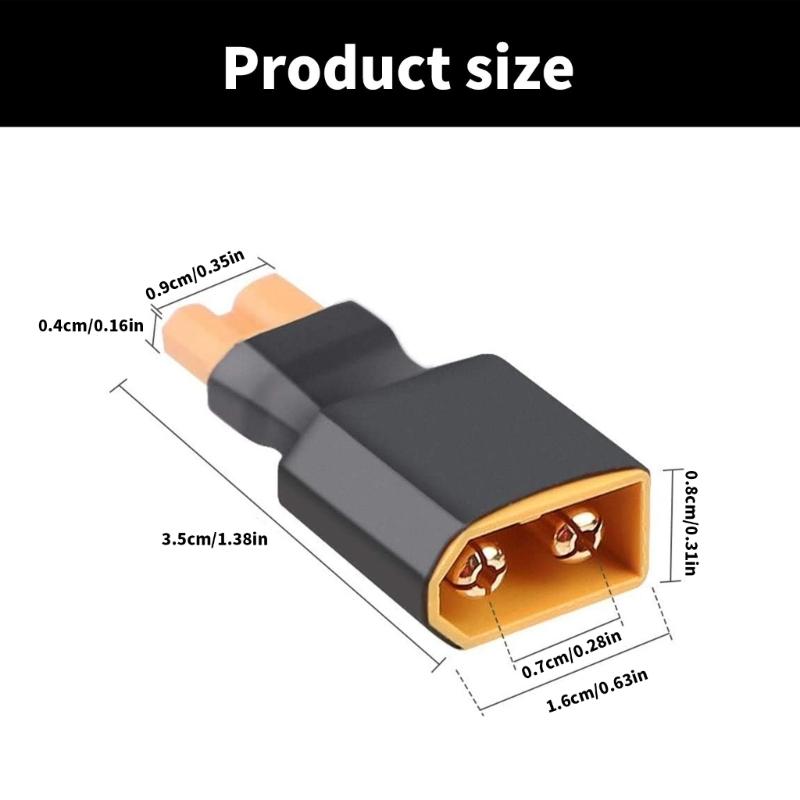 2Pairs XT30 To XT60 Adapter Wireless Connectors For FPV Drones NiMH Battery Charger 4pcs