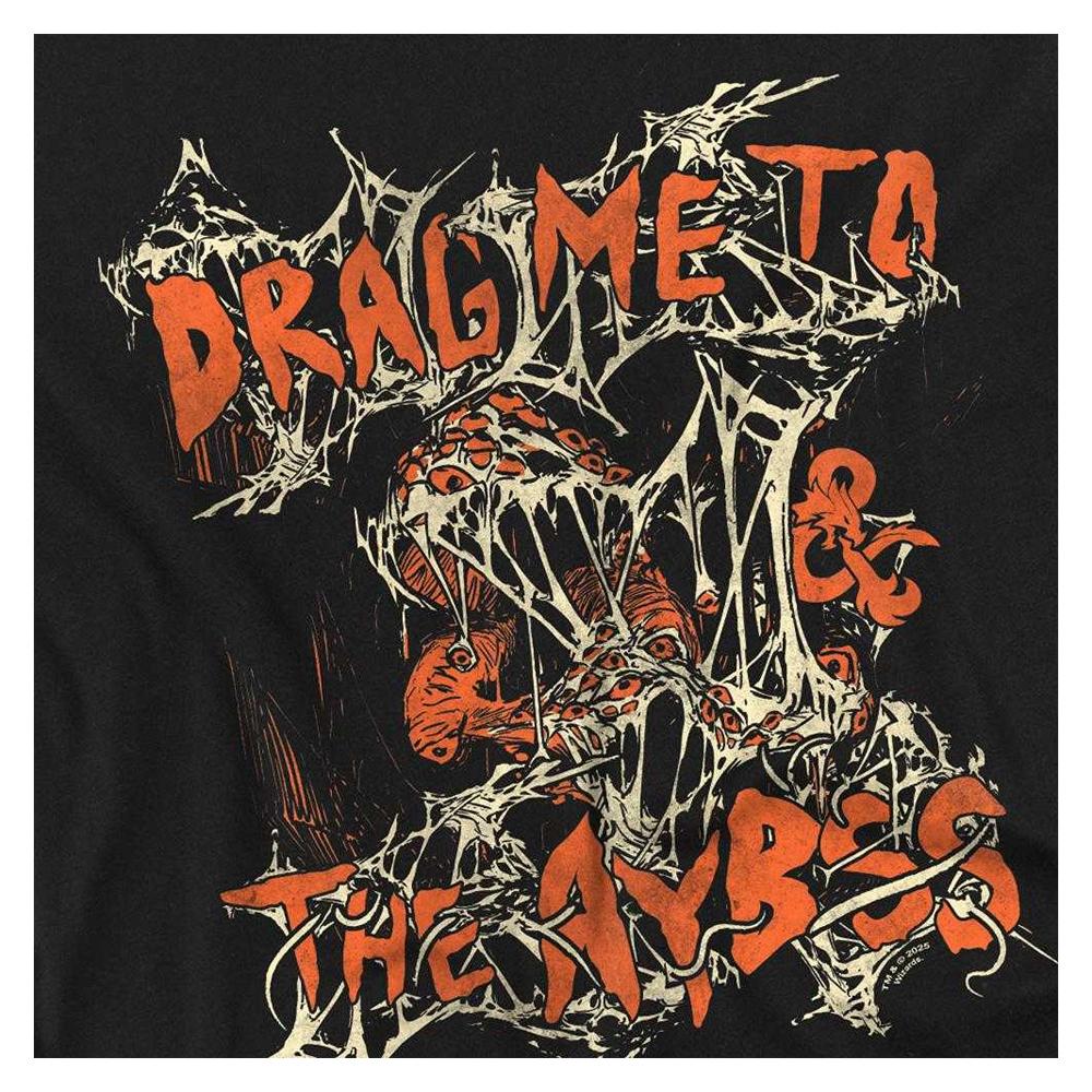 Dungeons & Dragons Unisex Adult Drag Me To The Abyss Back Print T-Shirt