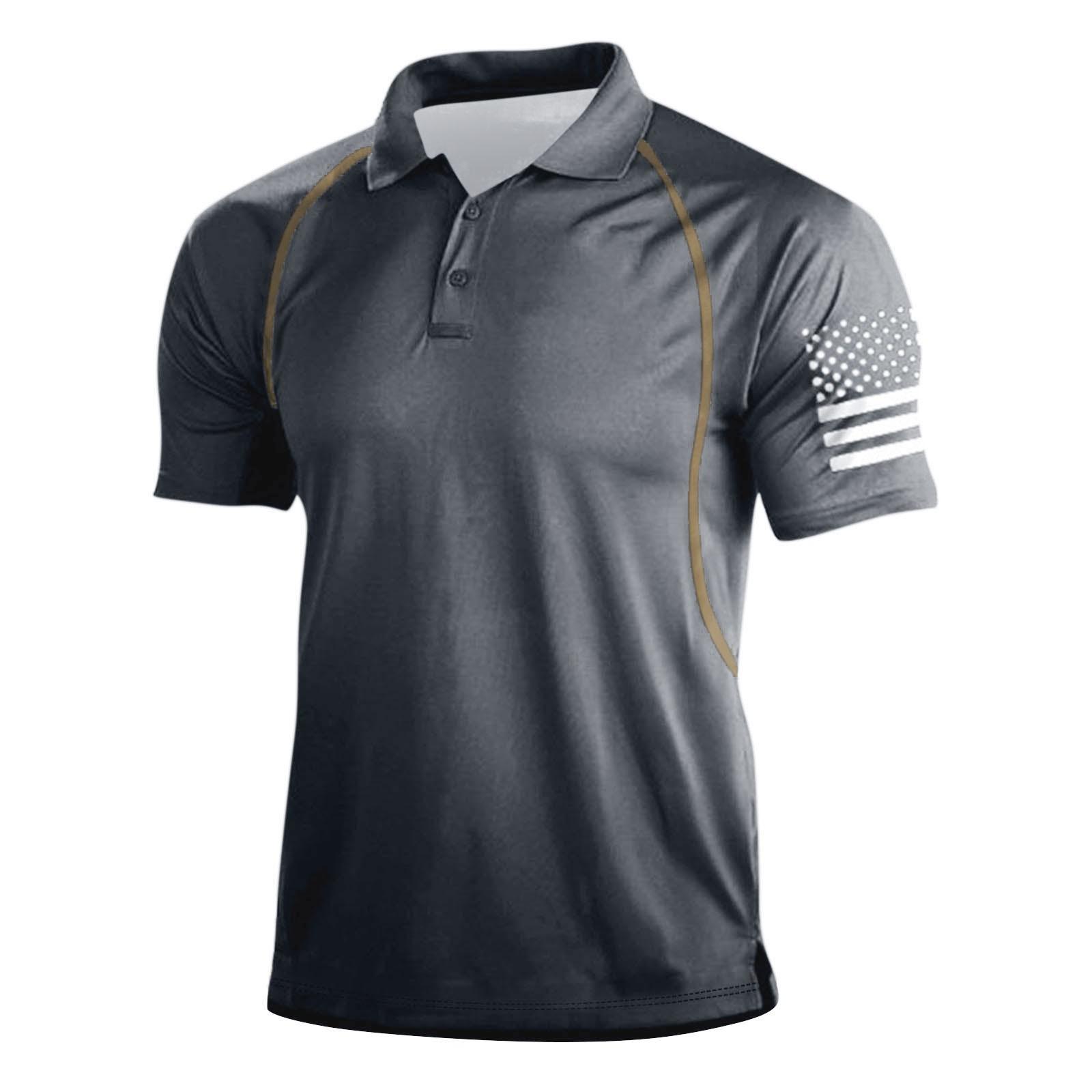 Европейский и американский мужской топ в стиле ретро на открытом воздухе топ с короткими рукавами и цифровой печатью S чёрный 1578₽