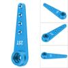 CNC Machining Aluminium Alloy 25T Servo Arm for WPL 1627 RC Truck (Blue)