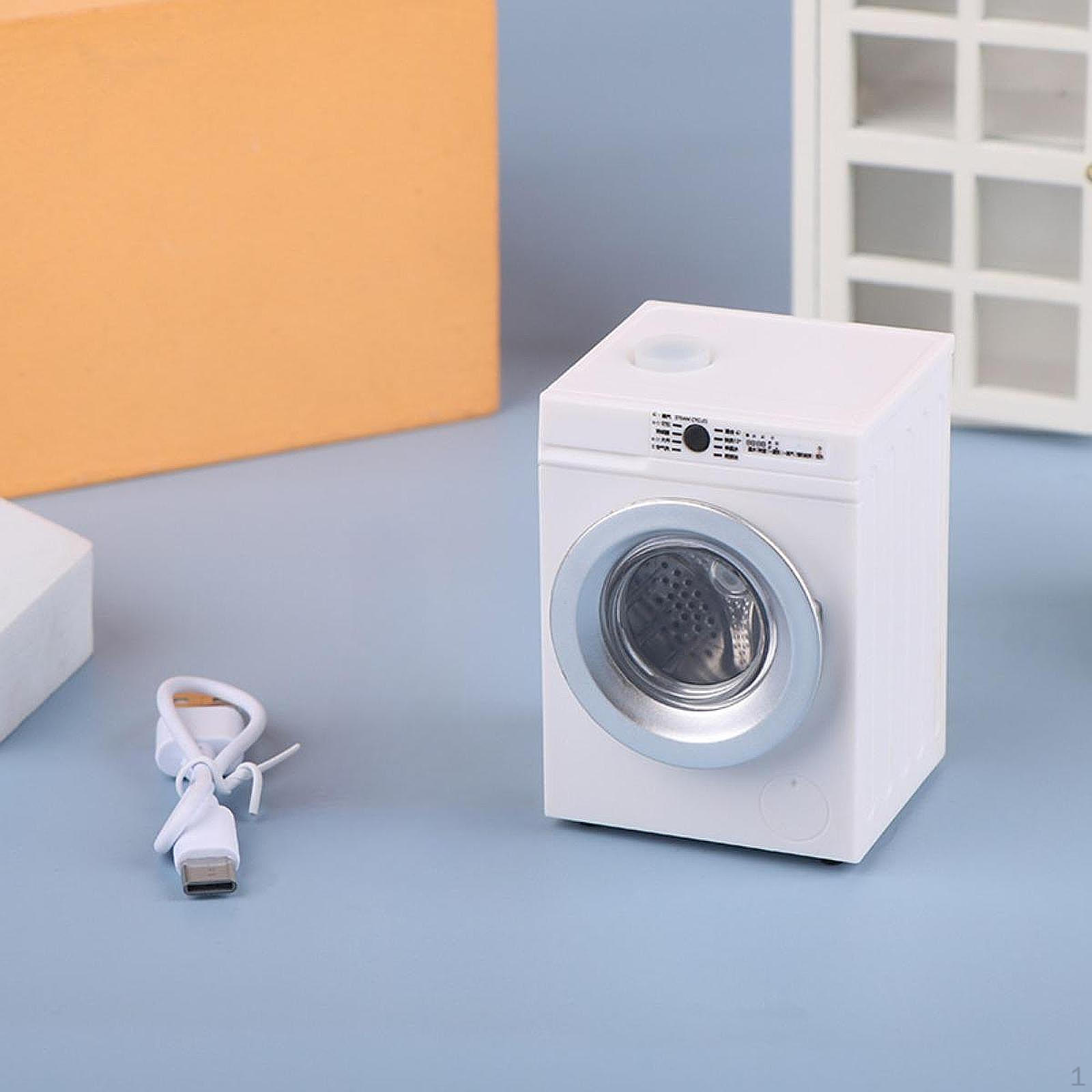 

1/12 Кукольный домик Стиральная машина Миниатюрная мебель Кукольные аксессуары Украшения для ванной белый