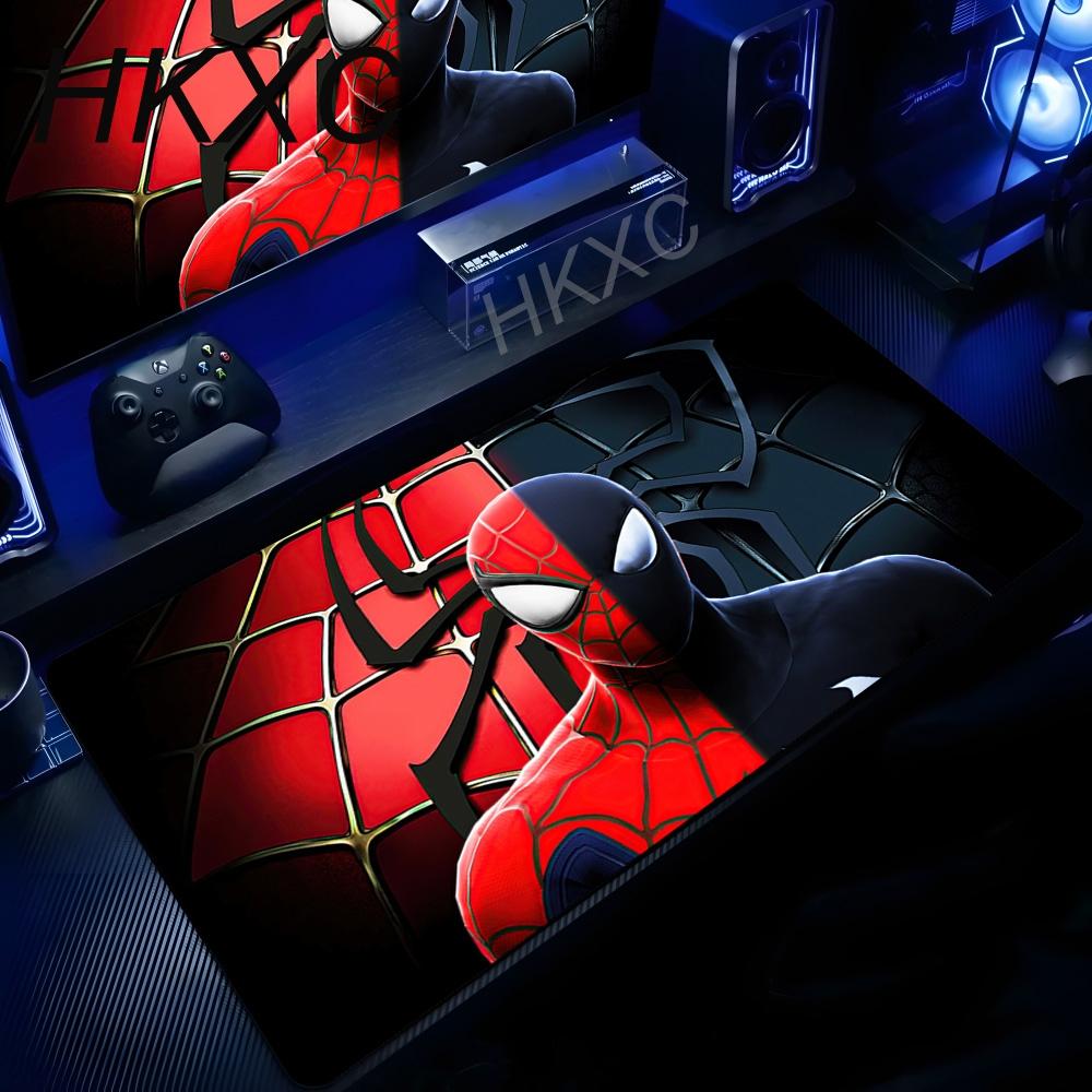 Spider Man Mouse Pad XXL Anime HD Rubber Keyboard Mousepad Suitable For Office Desk Laptops Gaming Accessories Non Slip