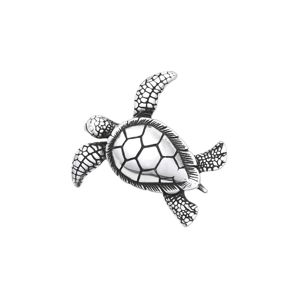 

Винтажные necklaces с подвеской-черепахой из нержавеющей стали 316L для мужчин и женщин, готические, панк, милые животные, байкерские украшения, подарок