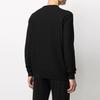 Emporio Armani Solid Color Geometric Pattern Crew Neck Pullover Long Sleeve Sweater Men Sweater Black 3K1MX2-1MZTZ-0999
