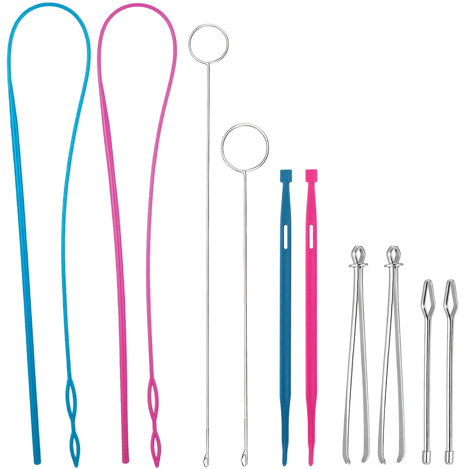 

Набор из 10 шт. Инструментов для продевания шнурков, Вытягиватель шнурков, Крючки-петлевертки с защелкой, Продевка, Зажимы для шнурков, Металлический пинцет