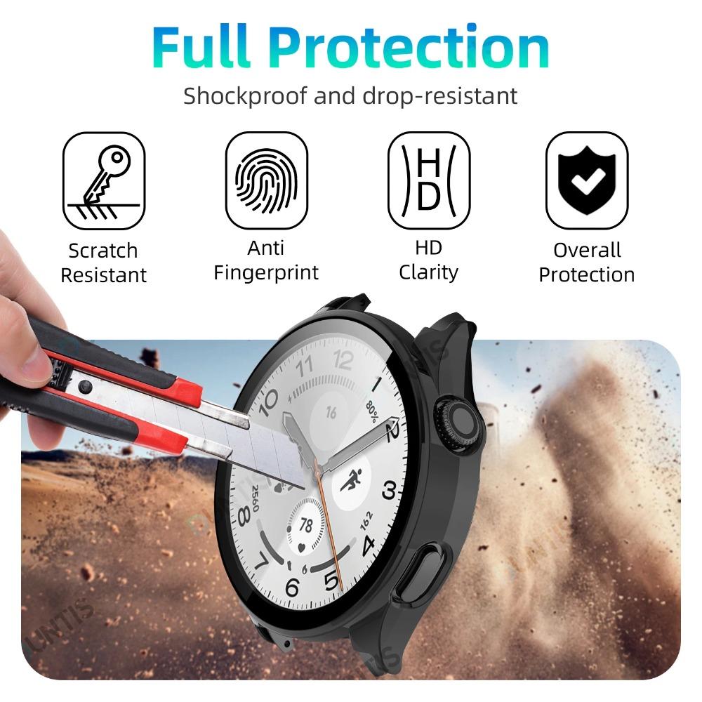 Case+Glass for Xiaomi Watch 5 PC All-around Bumper Anti-scratch Protective Cover + Screen Protector For MI Watch 5 Accessories