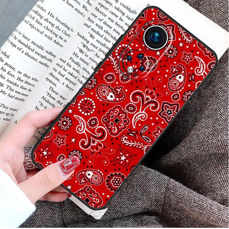 Red Bandana Paisley Case For Honor Magic 5 6 7 8 Pro Honor Win RT X9d X9c X9b X9a X8c X8b 50 70 90 400 200 Lite