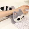 Animals Raccoon Plush Toy Wrist Pad Animal Plush Doll Desk Ornament Sitting Animals Plush  Children