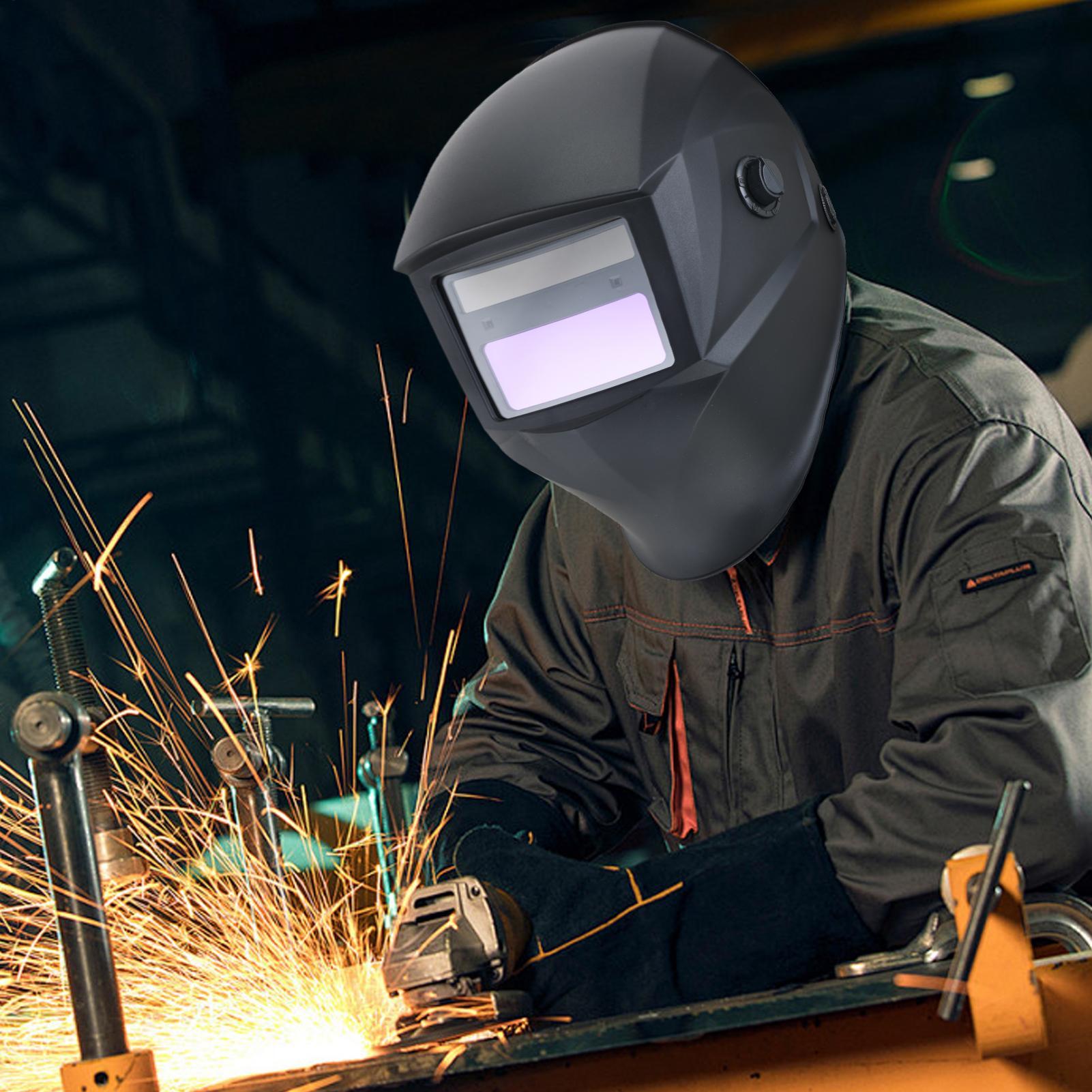 

Welding Hats For Men Auto-Darkening Solar-Powered Shield Welding Hood Shield For Men Women Adults Machine Manufacturing CN