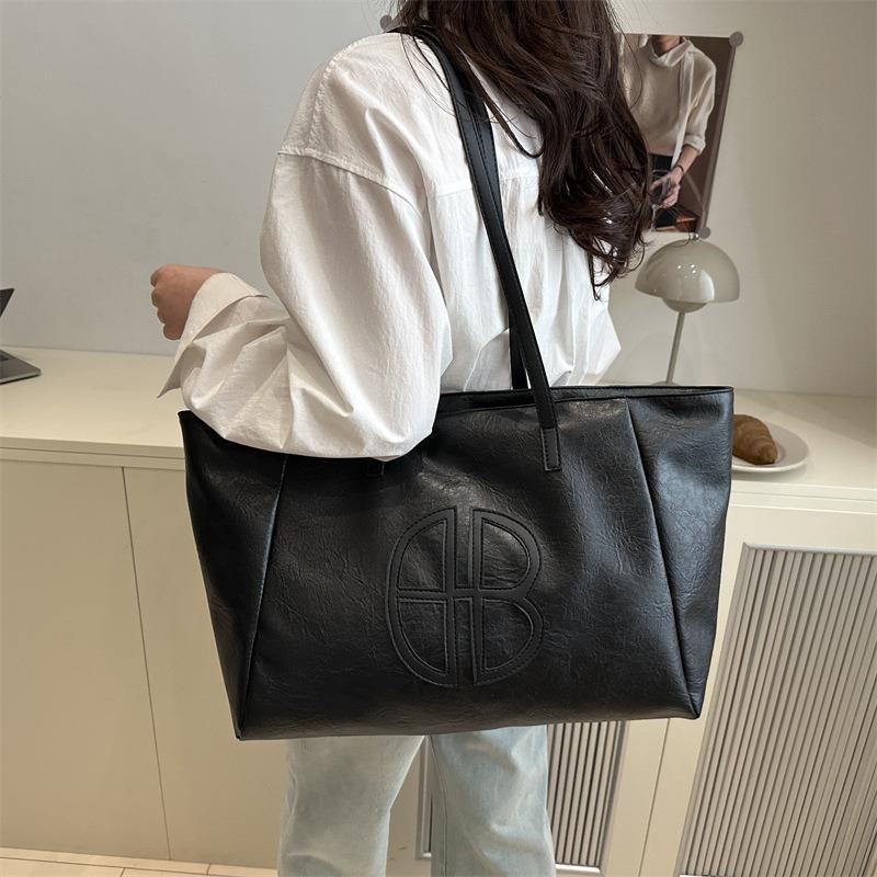Handtasche mit großer Kapazität, Damen, neu, retro, vielseitig, Schulter-/Achseltasche, schlicht und modisch, hochwertige Handtasche