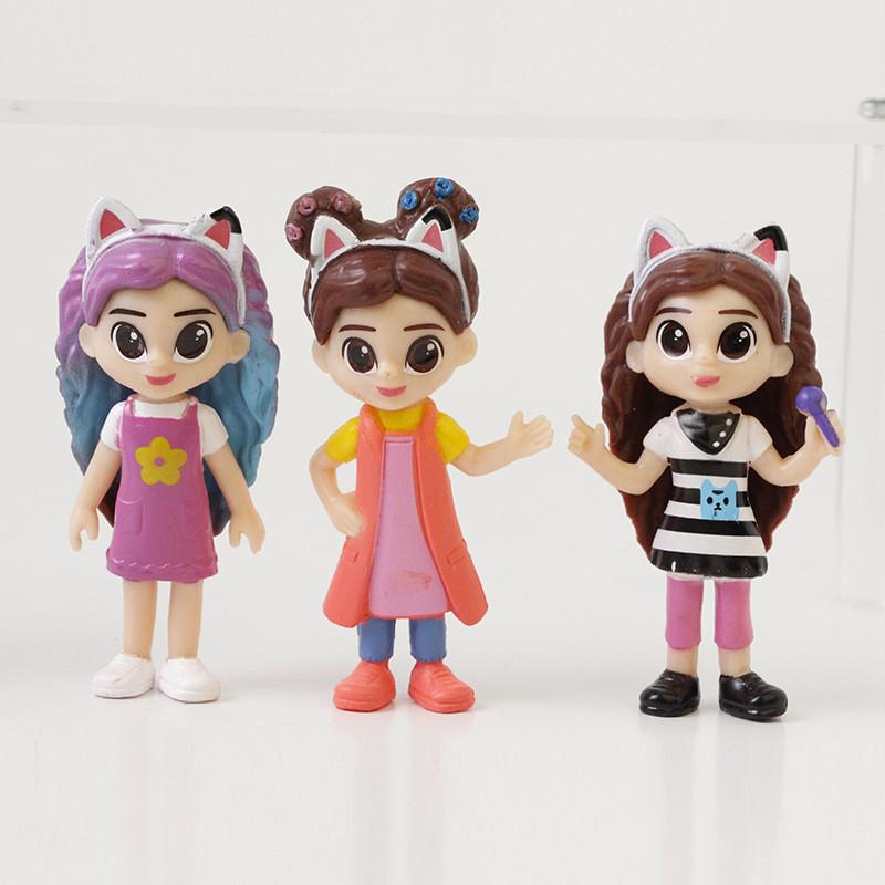 Pvc Dollhouse Gabbys Action Figures Model Toy Desktop Decoration Gift Anime