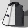 Men's Lambswool Fleece Vest: Warm, Versatile, Sleeveless Outerwear for Autumn and Winter