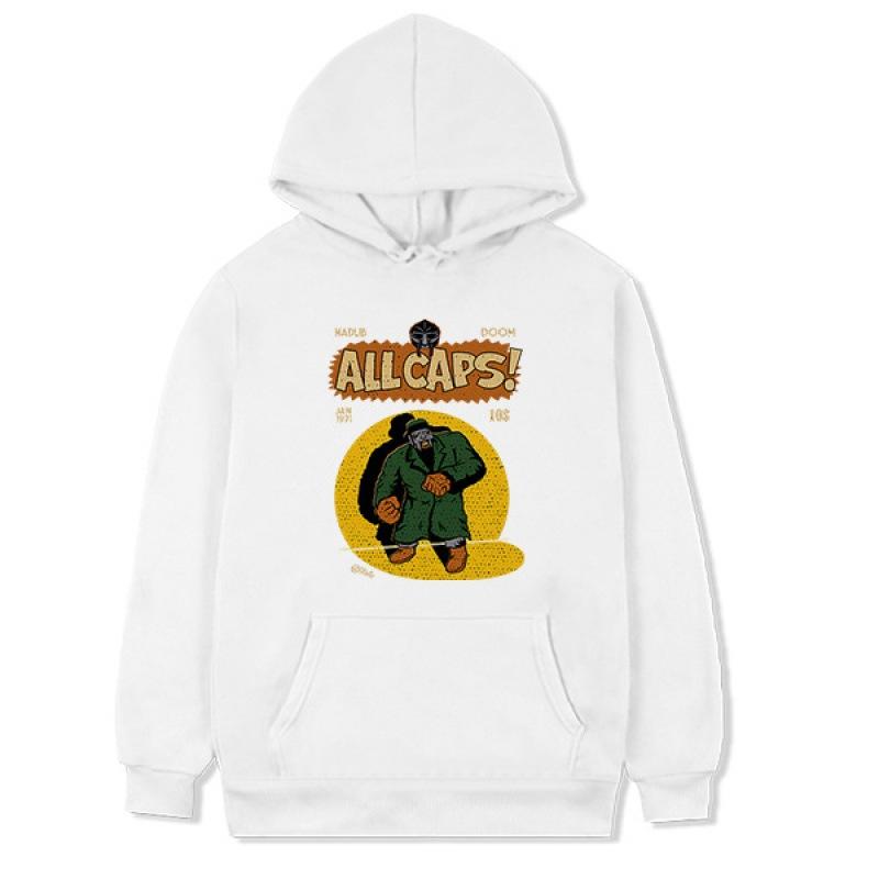 Bluza z kapturem Mf Doom Rapper Print ALL CAPS