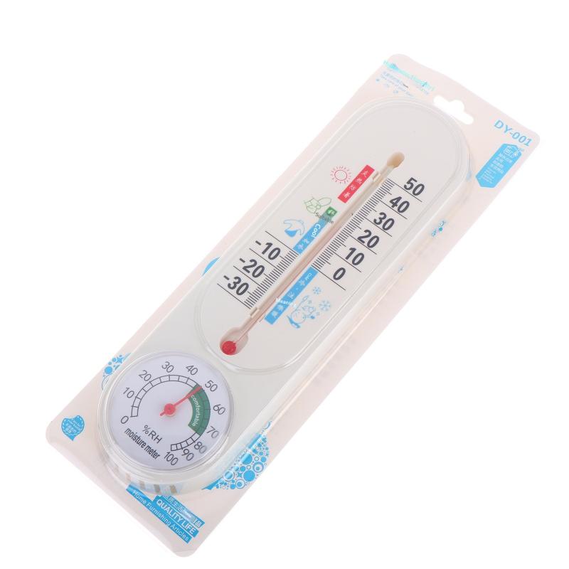 2 In 1 Temperature Hygrometer Analog Weather Gauge Station Nursery Humidity Wall Hung Room Meter Accessories For Breeding