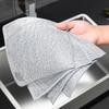 Wholesale Metal Steel Wire Dishcloth Magic Cleaning Thickened Double-sided Rags Kitchen Dish Pot Washing Towels Scouring Pads