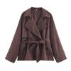 Za Autumn and Winter New Women's Clothing Zr European and American Style Fashionable Versatile Double-Breasted Short Trench Coat 1282726