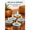 Pack of 50, Premium Scented Colored Tealights | Cool Mint Fragrance