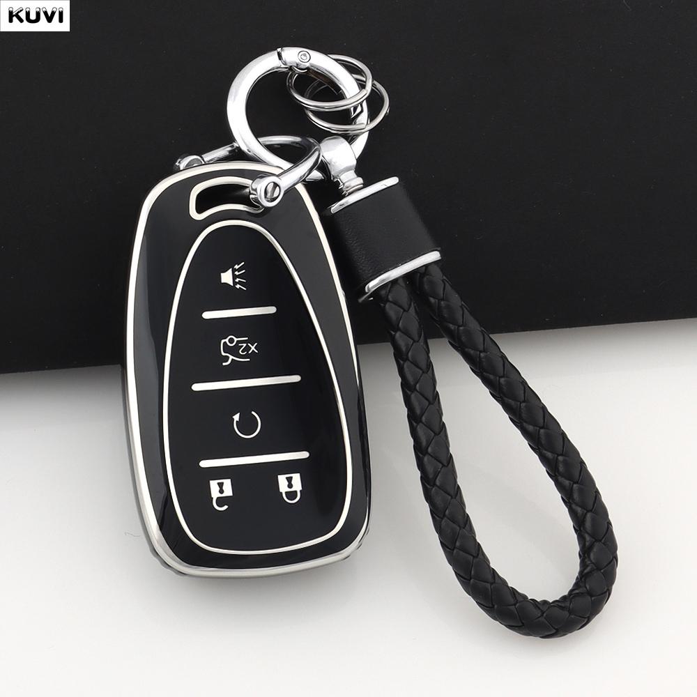 4 5 Buttons Tpu Car Key Case Cover For Chevrolet Chevy Malibu Camaro Cruze Traverse Spark Equinox Sonic Volt Bolt Accessories