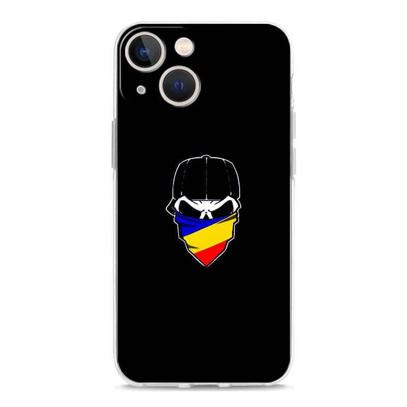 Phone Case For iPhone 17 Air Cases iPhone 16 15 12 13 14 Pro Max SE 7 8 Plus iPhone11 Clear Soft Cover Romania Flag