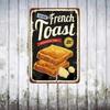 Vintage Toast Diner Metal Sign 8x12in Retro Wall Art for Kitchen Bar Café
