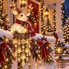 Penguin Christmas Porch Railing Lights Reindeer Christmas Figure Light  Holiday Yard