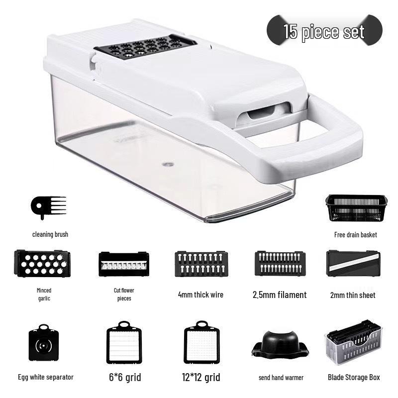 Multi-Functional Vegetable Cutter and Grater: Onion Dicer, Potato Slicer