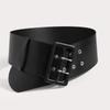 Women's Buckle Double Pin Ultra-wide Christmas Belt PU Air-eye Versatile Cosplay Clothing Paired with Wide Waist Seal