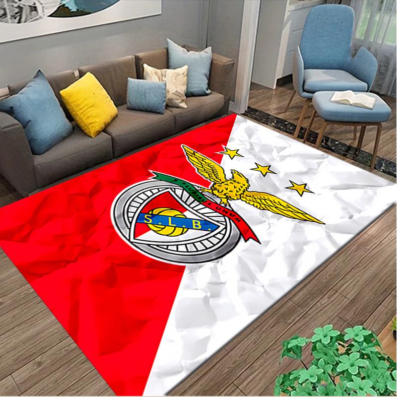 1pc Office Carpet, SL Benfica Chair Rug, Living Room Printed Area Rug, Home Chair Floor Mat